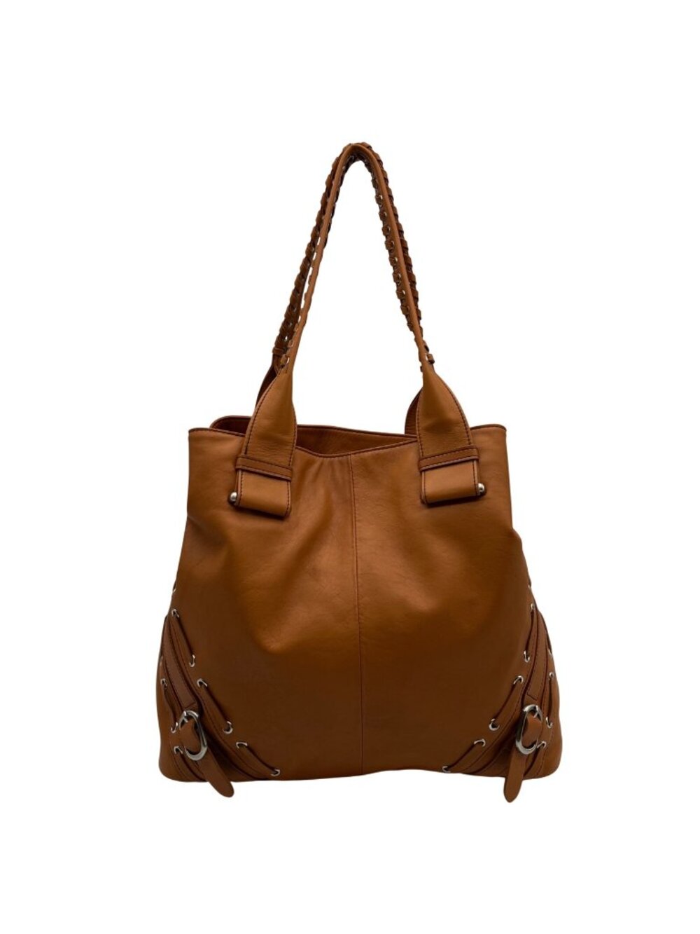 Kenneth Cole Brown Leather Tote Bag